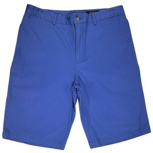 Polo Ralph Lauren Straight Flat Front Flex Fit Cotton Twill Chino Shorts • 30W